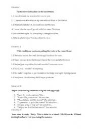 English worksheet: test