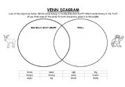 English worksheet: Venn Diagram- 3 Billy Goats Gruff