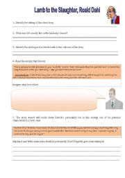 English Worksheet: Extensive Reading 