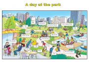 English Worksheet: park flashcard 