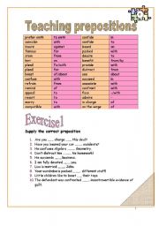 13 pages How to teach prepositions KEY provided