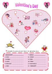 English Worksheet: Valentines Day