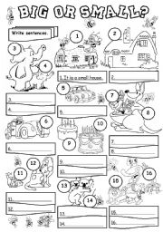 TOYS BIG AND SMALL finding specific…: English ESL worksheets pdf & doc