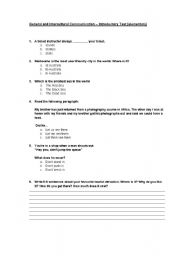 English Worksheet: General And Intercultural Communication