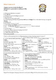 English Worksheet: what time is it?