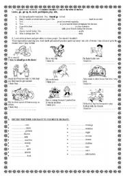 English Worksheet: TEST - some - any - much - many - should