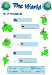 English Worksheet: The world