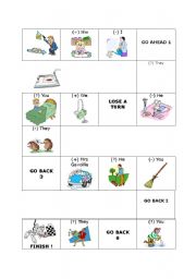 English Worksheet: Present perfect boardgame