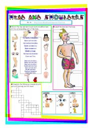 English Worksheet: Head and shoulders