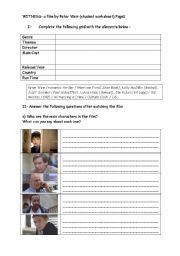 WITNESS- a film study (student worksheet) Page1