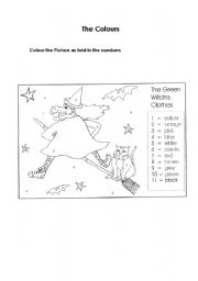 English worksheet: The Colours