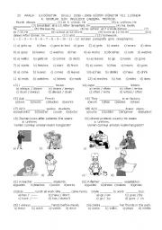 English Worksheet: Simple present tense