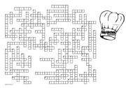 English Worksheet: The Big Kitchen Crossword