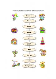 English worksheet: toys