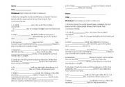 English Worksheet: Past Simple & Past Continuous Tense 