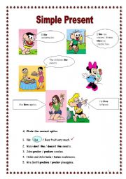 English Worksheet: Simple Present (13.02.09)