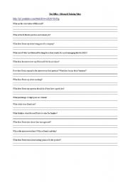 English Worksheet: Microsoft Training with David Brent (The Office) - Part 1