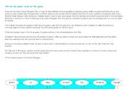 English worksheet: Past simple game