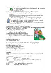 English Worksheet: The Present Perfect Simple