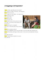 English Worksheet: conversation