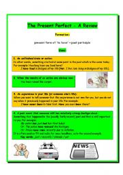 English worksheet: The Present Perfect--A Review