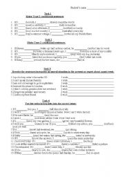 English Worksheet: TEST ON CONDITIONALS