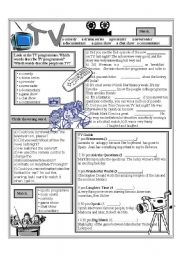 English Worksheet: TV 