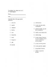 English worksheet: 