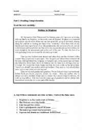 English worksheet: Test