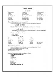 English worksheet: English tenses