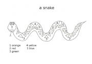 English worksheet: Snake