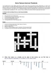 English Worksheet: american presidents