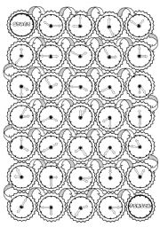 English Worksheet: Whats the time? (Board game BW)