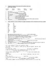 English Worksheet: phrasal verbs