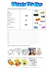 English worksheet: To Be and Adjectives