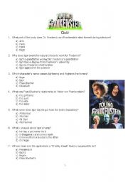 Young Frankenstein Quiz