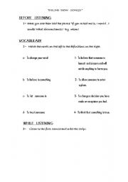 English worksheet: CELINE DION SONGS - SECOND CONDITIONAL