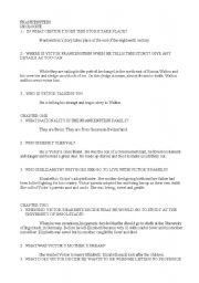 English worksheet: FRANKENSTEIN