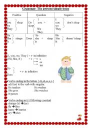 English Worksheet: present simple