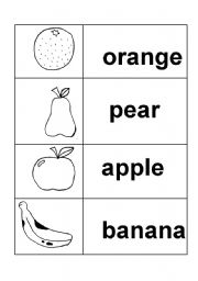 English Worksheet: fruits 1