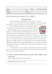 English Worksheet: House