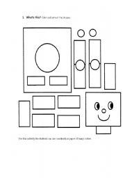 English Worksheet: Robot