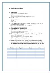 English Worksheet: 2nd Part, Listening 