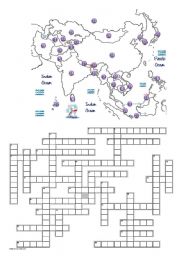 Asian Countries Crossword