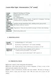 English Worksheet: -ed sound