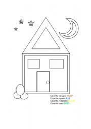 English worksheet: Shape House