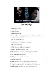 English Worksheet: The Prestige