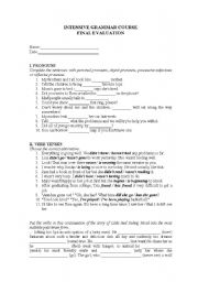 English Worksheet: grammar quiz