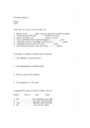 English worksheet: Test  