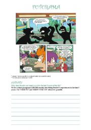 Futurama comic writing activity! (intermediate + used to)